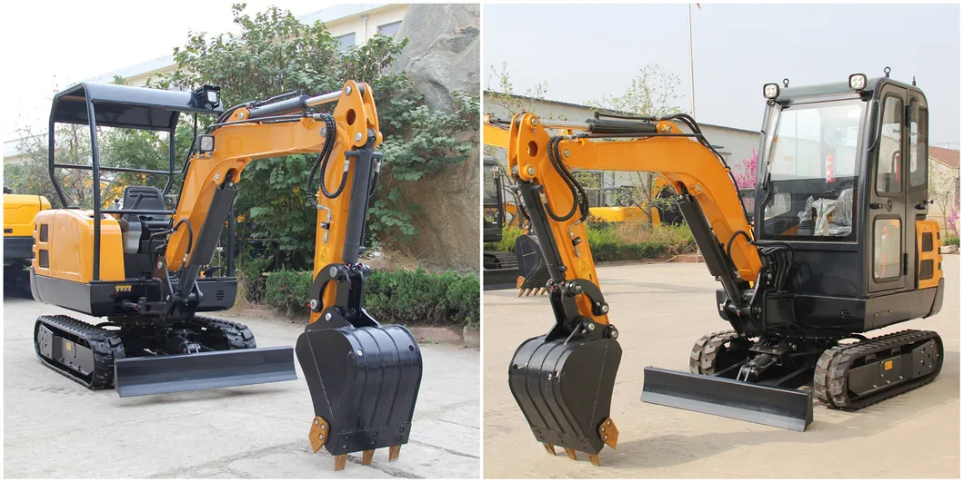Wolf We25 2t/2.5t/3t Crawler Mini Digger with Enclosed Cabin