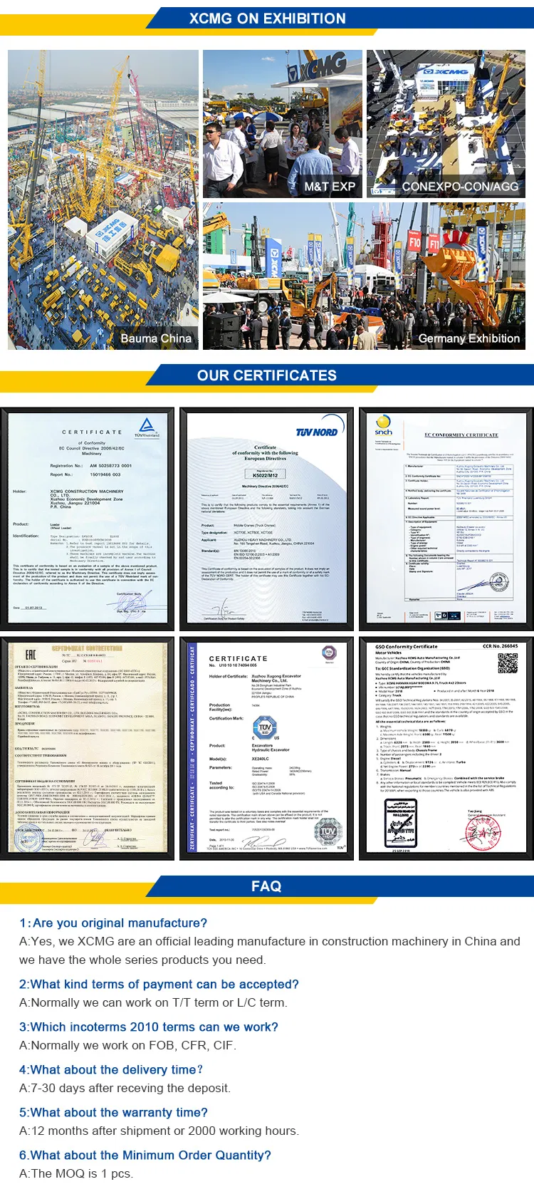 XCMG Xe55D 5 Tonne Excavator for Sale