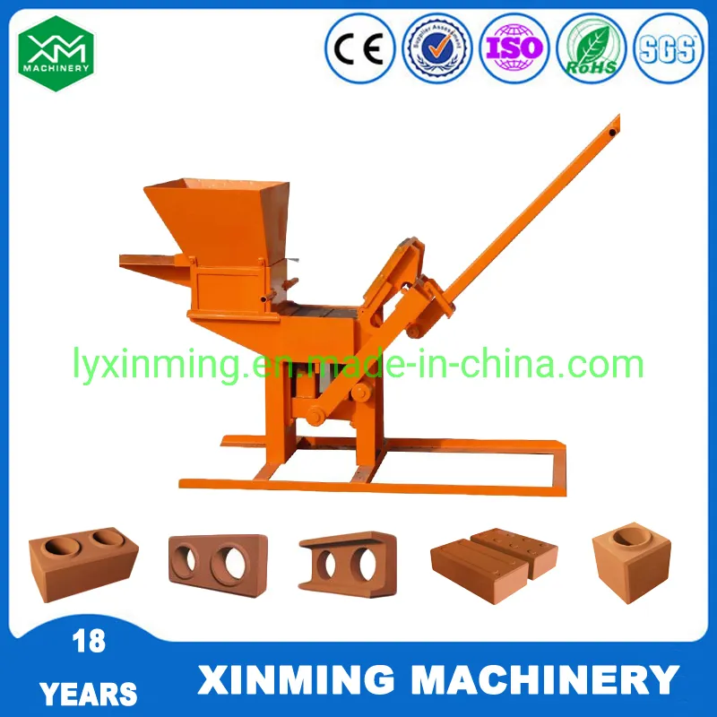 Xinming Xm2-25 Brick Making Machine Interlocking Block Forming Machine in Uganda