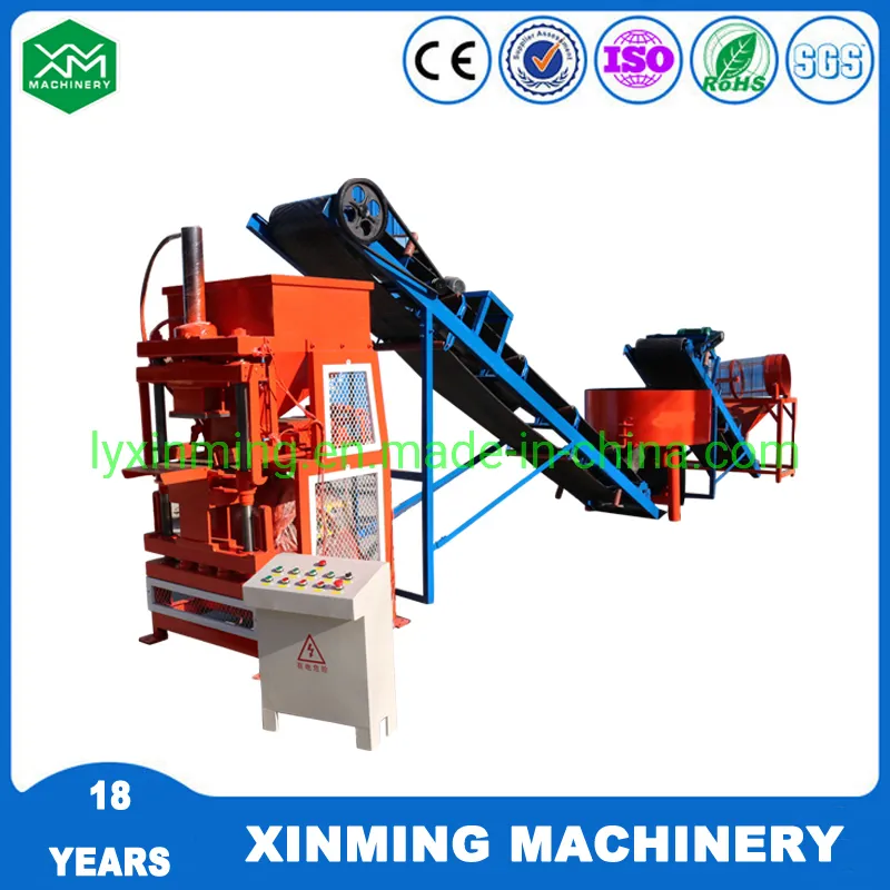 Xinming Xm2-25 Brick Making Machine Interlocking Block Forming Machine in Uganda