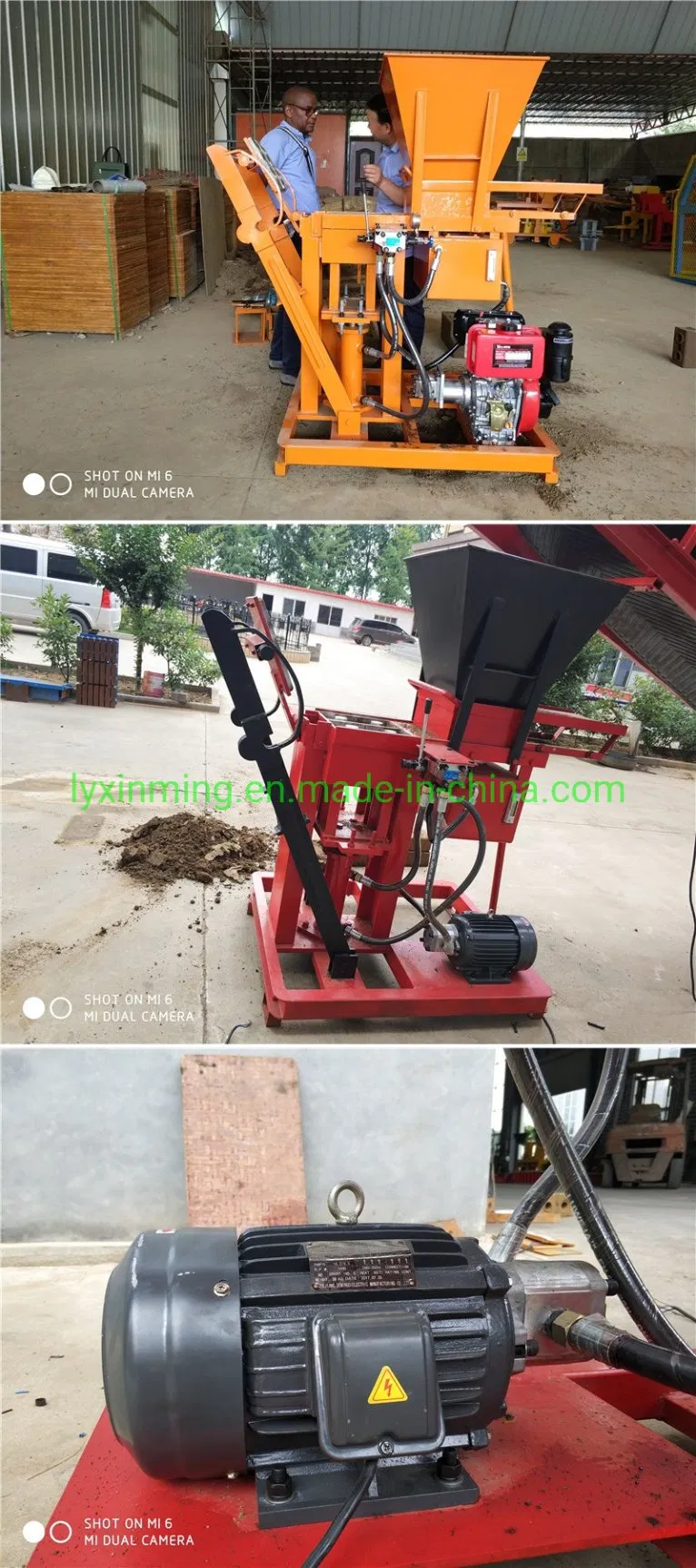 Xinming Xm2-25 Brick Making Machine Interlocking Block Forming Machine in Uganda