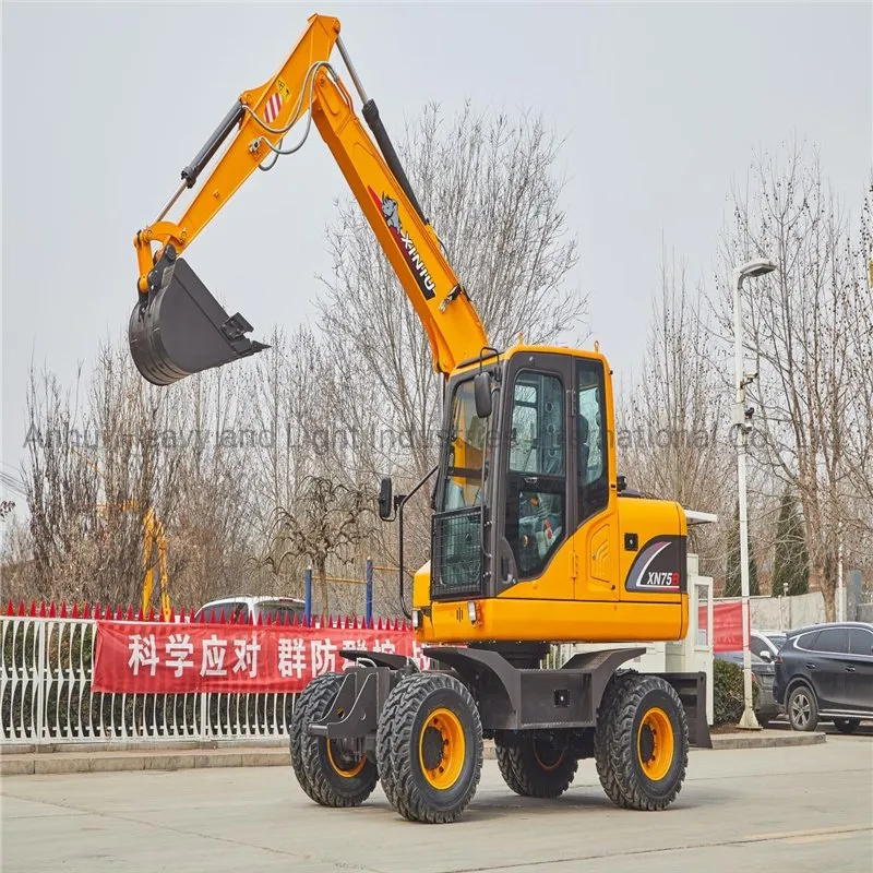 Xn75b 6230kg Factory Wheel Excavator with Good Price for Sale
