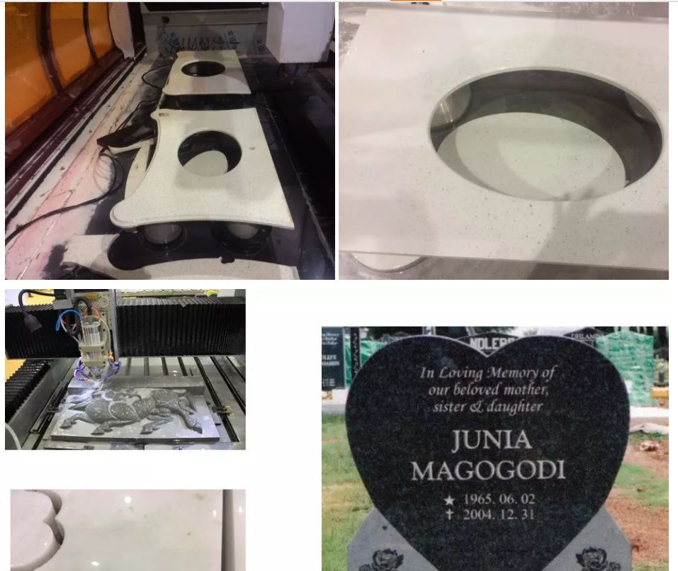 Xy Axis German Helical Rack and Gear Waterjet Cutting and Engraving Machine CNC Stone