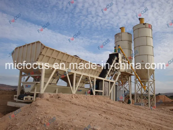 Yhzs50 50m3/H Portable Beton Batching Plant